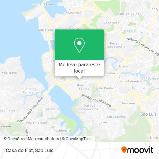 Casa do Fiat mapa