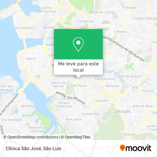 Clínica São José mapa