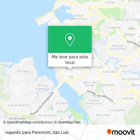 viajando para Perimirim mapa