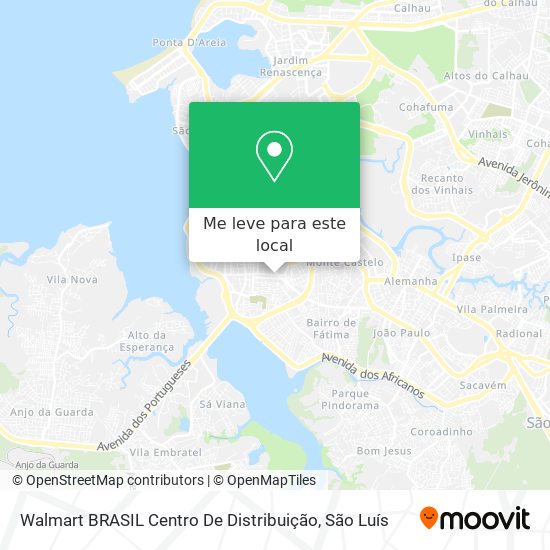 Walmart BRASIL Centro De Distribuição mapa