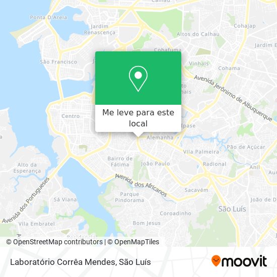 Laboratório Corrêa Mendes mapa