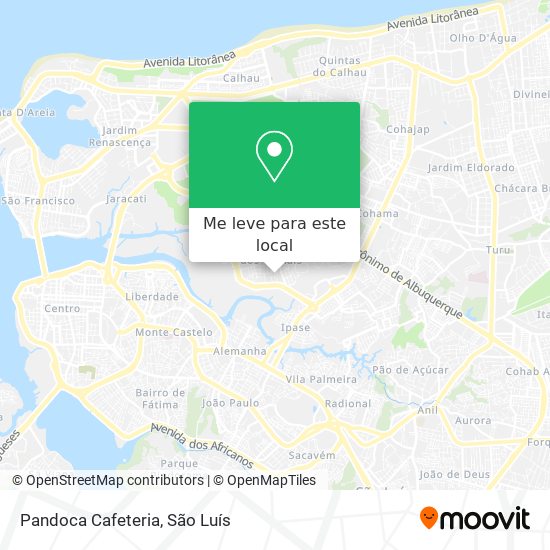 Pandoca Cafeteria mapa