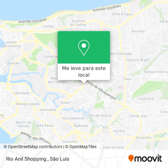Rio Anil Shopping. mapa