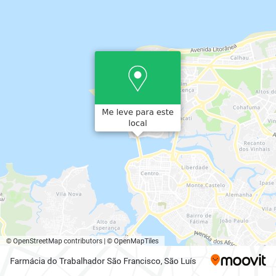 Farmácia do Trabalhador São Francisco mapa