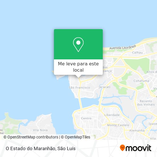 O Estado do Maranhão mapa