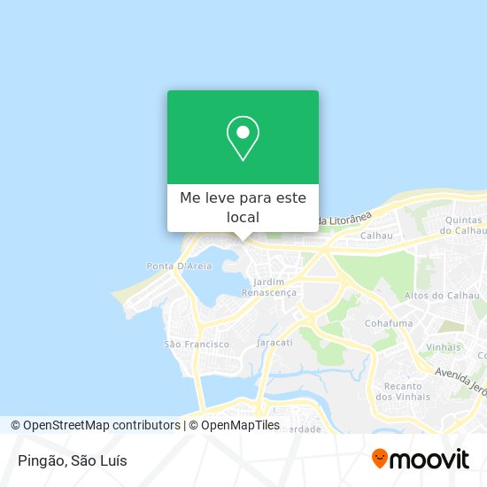Pingão mapa