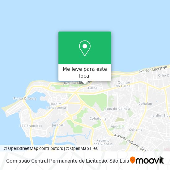 Comissão Central Permanente de Licitação mapa