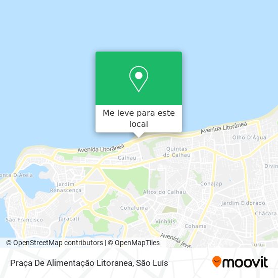 Praça De Alimentação Litoranea mapa