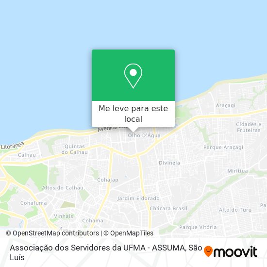 Associação dos Servidores da UFMA - ASSUMA mapa