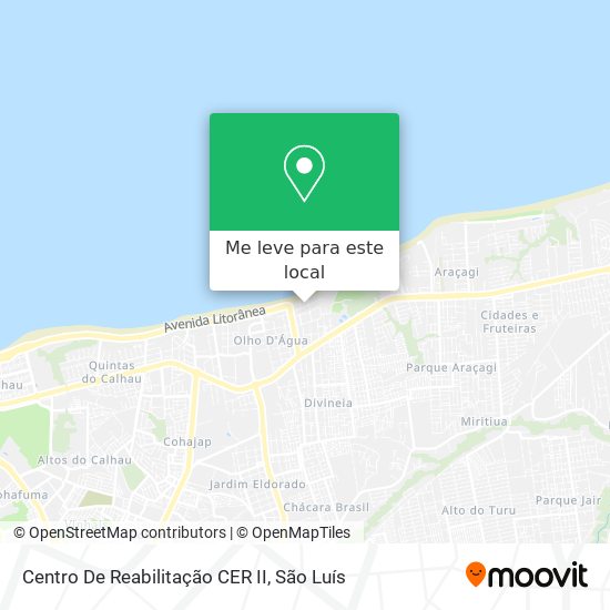 Centro De Reabilitação CER II mapa