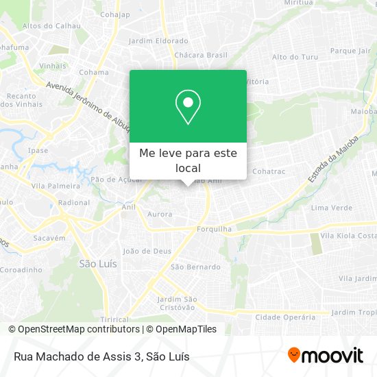 Rua Machado de Assis 3 mapa