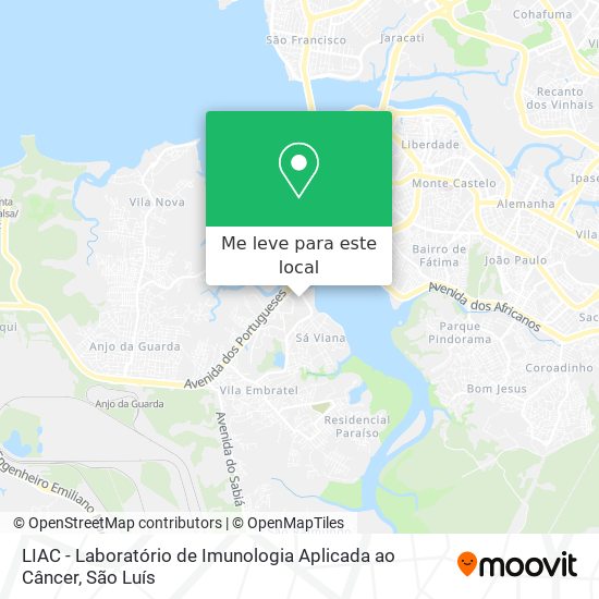 LIAC - Laboratório de Imunologia Aplicada ao Câncer mapa