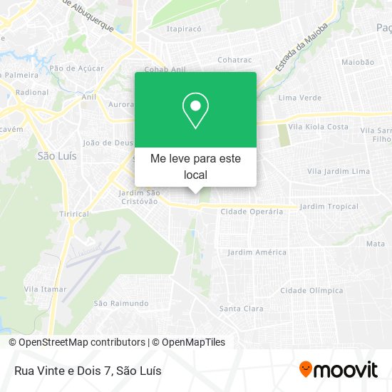 Rua Vinte e Dois 7 mapa