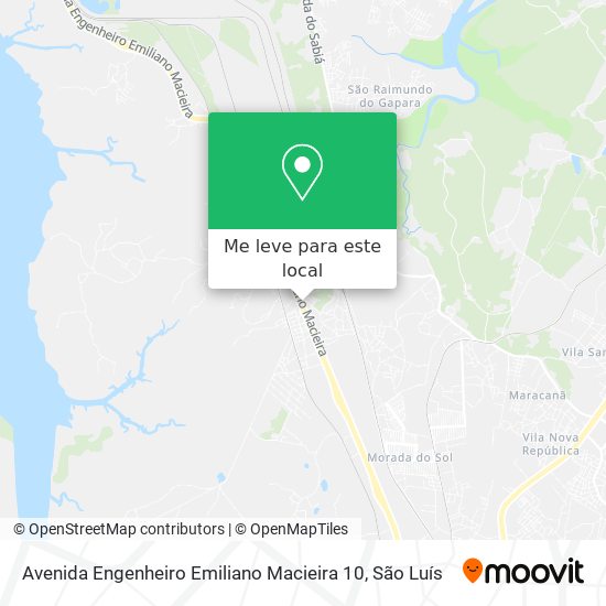 Avenida Engenheiro Emiliano Macieira 10 mapa