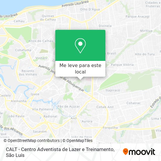 CALT - Centro Adventista de Lazer e Treinamento mapa