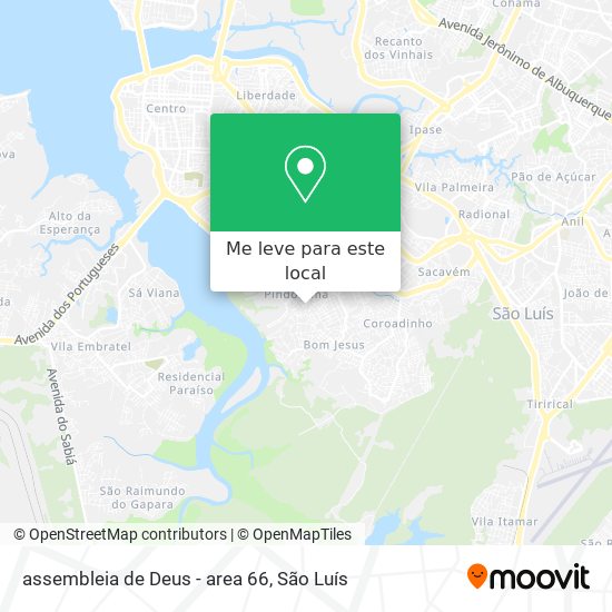 assembleia de Deus - area 66 mapa