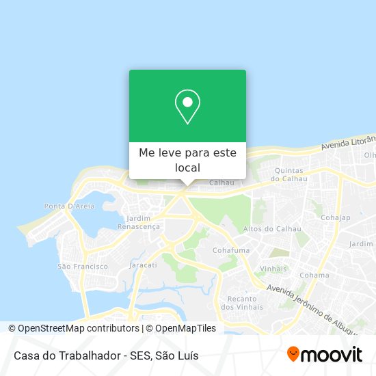 Casa do Trabalhador - SES mapa