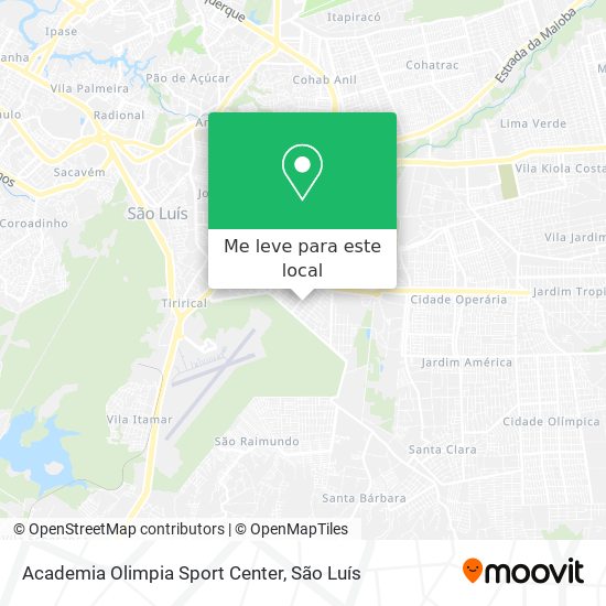 Academia Olimpia Sport Center mapa