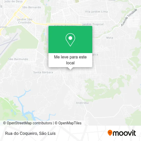 Rua do Coqueiro mapa