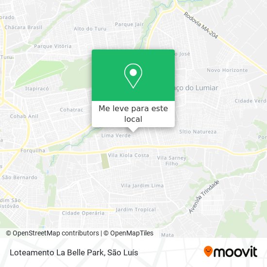 Loteamento La Belle Park mapa