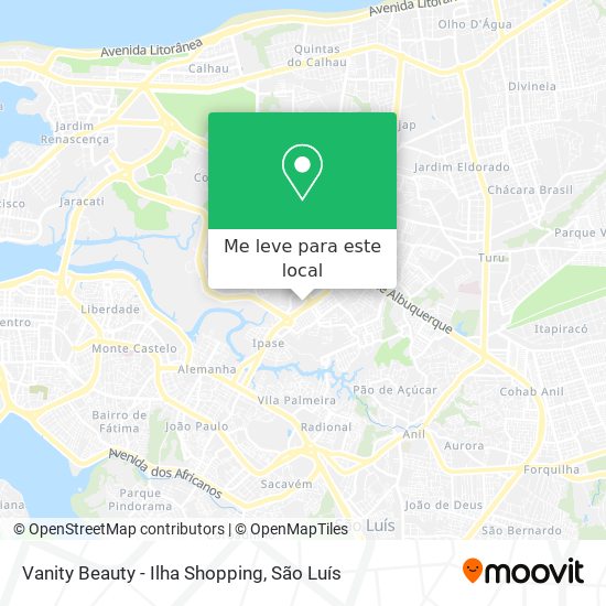 Vanity Beauty - Ilha Shopping mapa