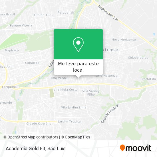 Academia Gold Fit mapa