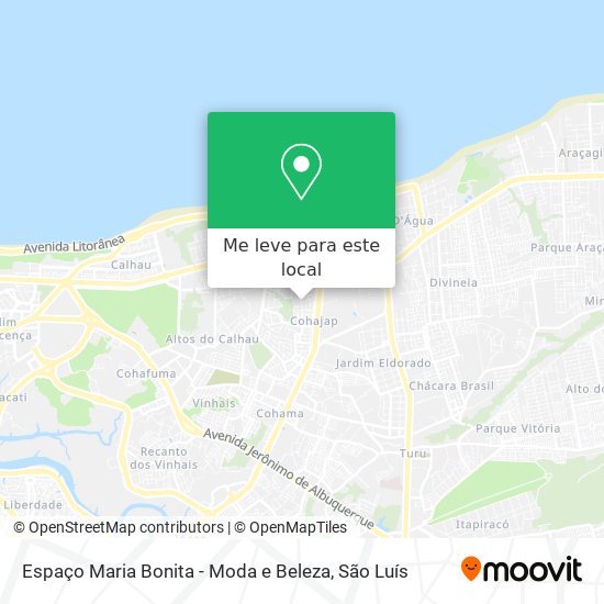 Espaço Maria Bonita - Moda e Beleza mapa