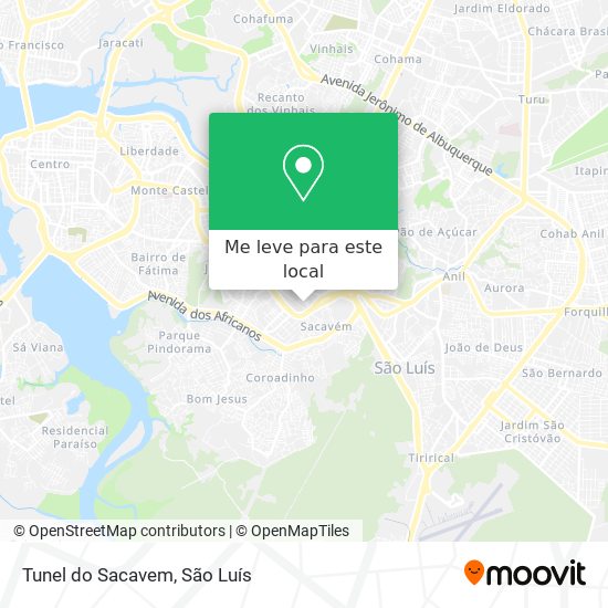 Tunel do Sacavem mapa