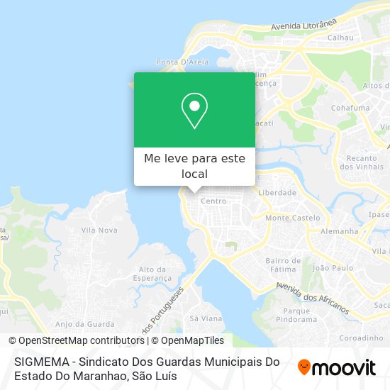 SIGMEMA - Sindicato Dos Guardas Municipais Do Estado Do Maranhao mapa