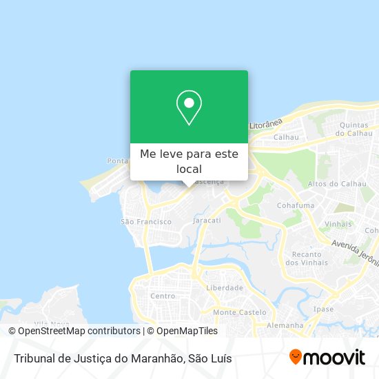 Tribunal de Justiça do Maranhão mapa
