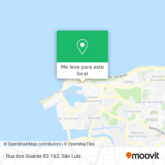Rua dos Guarás 82-162 mapa