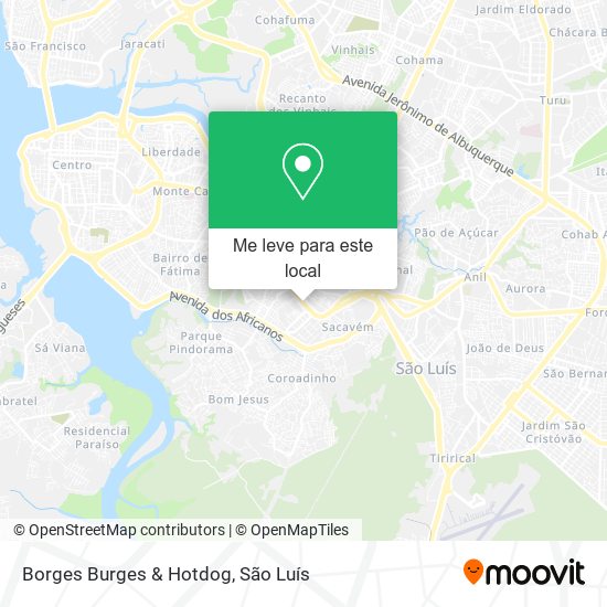 Borges Burges & Hotdog mapa