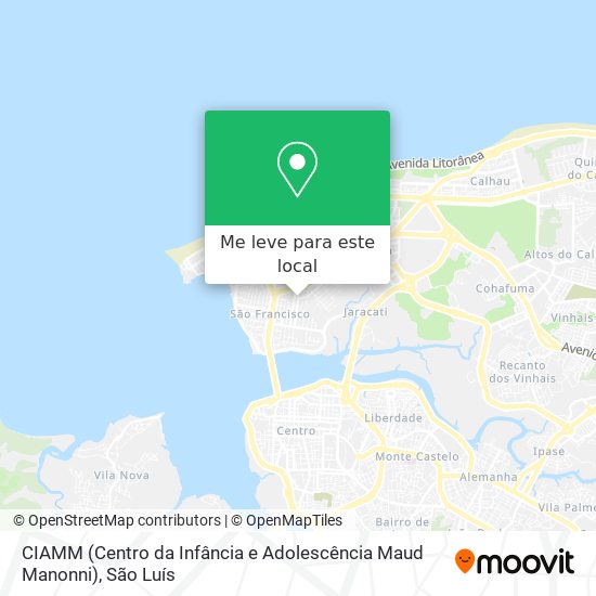 CIAMM (Centro da Infância e Adolescência Maud Manonni) mapa