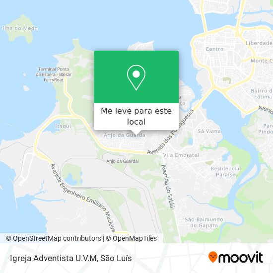 Igreja Adventista U.V.M mapa