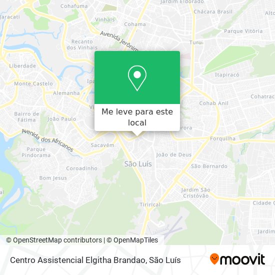 Centro Assistencial Elgitha Brandao mapa