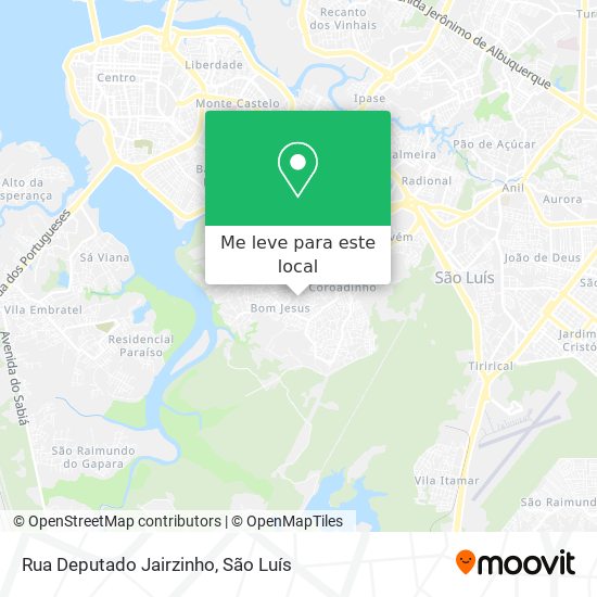 Rua Deputado Jairzinho mapa