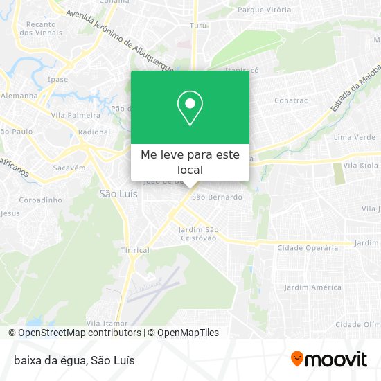 baixa da égua mapa