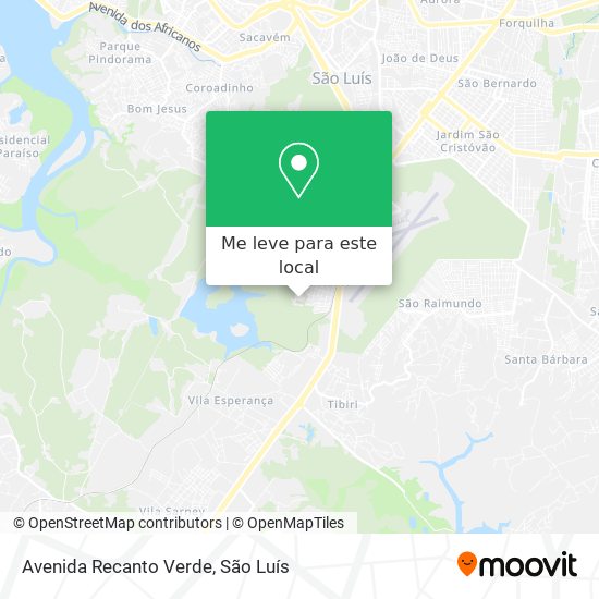 Avenida Recanto Verde mapa