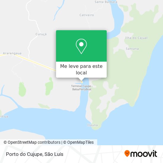 Porto do Cujupe mapa