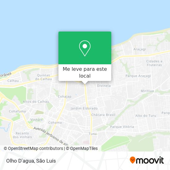 Olho D'agua mapa