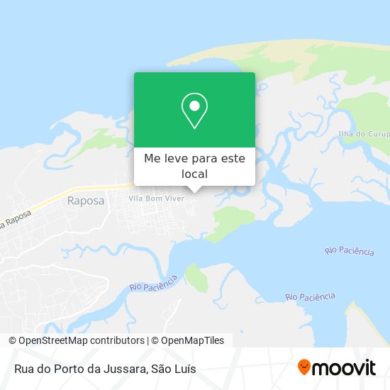 Rua do Porto da Jussara mapa