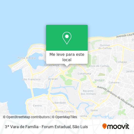 3ª Vara de Família - Forum Estadual mapa