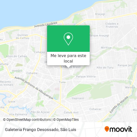 Galeteria Frango Desossado mapa