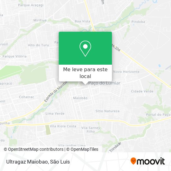 Ultragaz Maiobao mapa