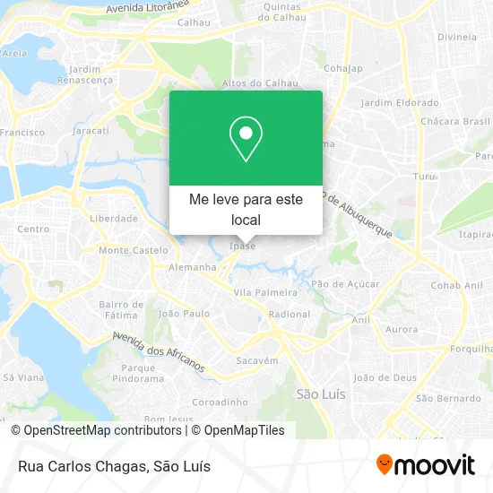 Rua Carlos Chagas mapa