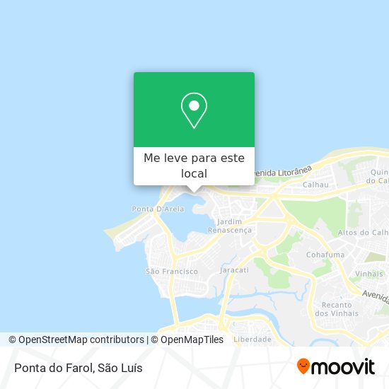 Ponta do Farol mapa