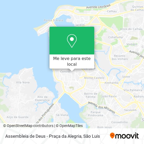 Assembleia de Deus - Praça da Alegria mapa