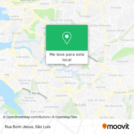 Rua Bom Jesus mapa