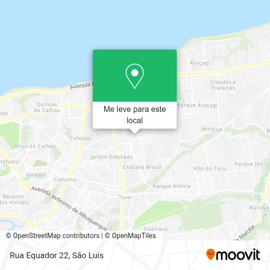 Rua Equador 22 mapa