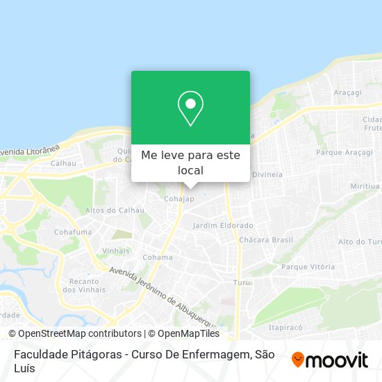 Faculdade Pitágoras - Curso De Enfermagem mapa